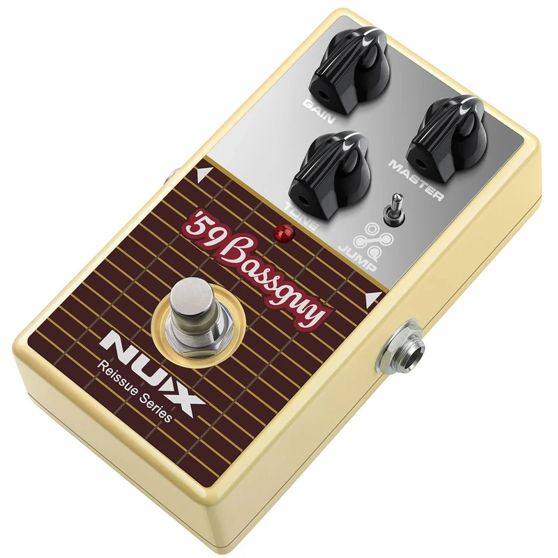 NUX | 59 Bassguy Overdrive Pedal | Guitar Overdrive Pedal with Vintage Tweed Tube Amp Sound | Authentic 1959 Tone, Boost & Distortion | Compact Guitar Effects Pedal for Stage, Studio & Practice