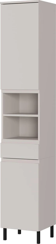 Germania 8241-572 GW-Salinas Tall Cabinet in Cashmere with Door Damping 34 x 190 x 34 cm (W x H x D)
