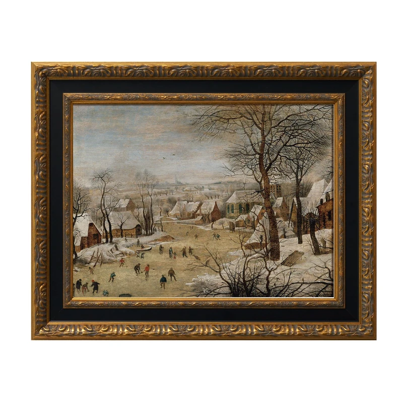 FOLKOR Classic Canvas Frame for 24x30 Oil Paintings Art Prints,Black Gold