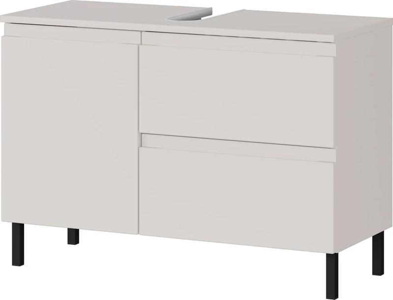 Germania 8243-572 GW-Salinas Basin Cabinet in Cashmere with Siphon Cut-Out 80 x 56 x 34 cm (W x H x D)