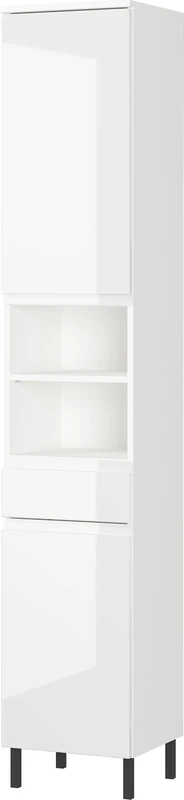 Germania 8241-84 GW-Salinas Tall Cabinet in White with Door Damping 34 x 190 x 34 cm (W x H x D)