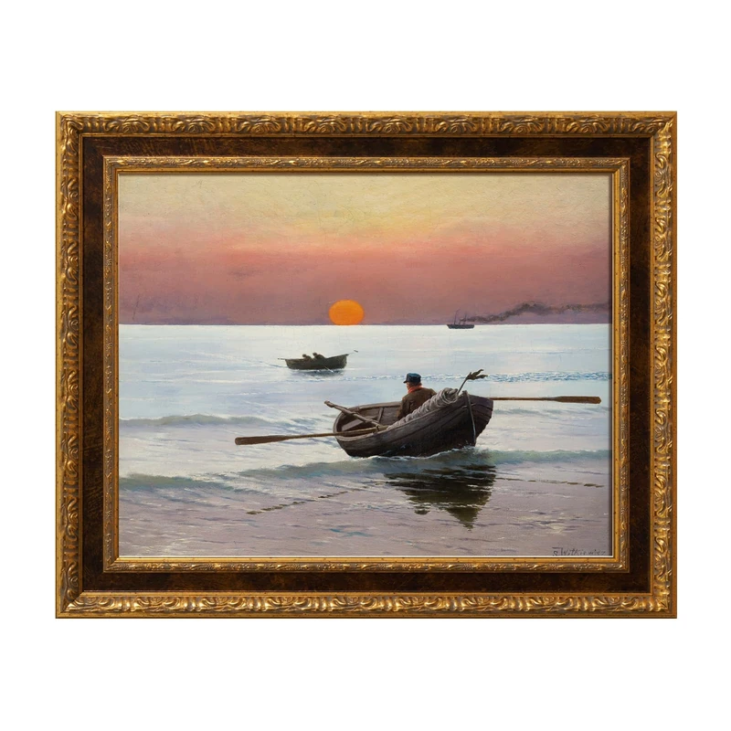 FOLKOR Vintage Canvas Frame for 24x30 Art Prints Oil Paintings, 2.6" DIY Ornate Open Back Wall Picture Frames for Landscape Family Animal Memorial Portraits, No Cover & Backing (Brown Gold)
