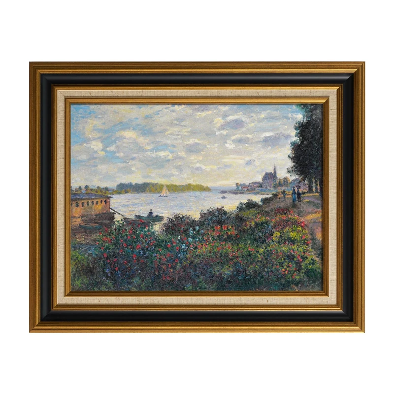 FOLKOR Antique Frame for 24x30 Canvas Paintings, No Front & Backing, 2.6" Wide DIY Gallery Wall Frames For Abstract Countryside Wall Art Prints Class Artwork, Home Office Gallery Decor (Black Gold)