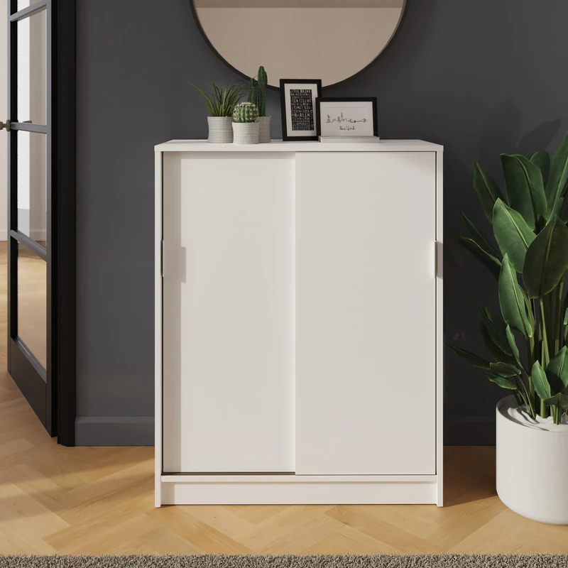 GFW Leighton Sliding Door Shoe Cabinet