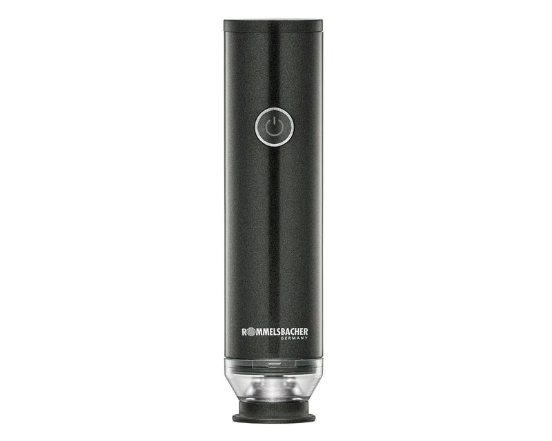 ROMMELSBACHER Hand Vacuum Sealer VAC 25, Vacuuming in Seconds, One-Hand Operation, Powerful, Durable Battery, USB Charging, Includes 8 Zip Bags