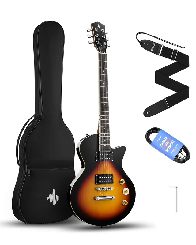 Donner DSC-128 Black Electric Guitar