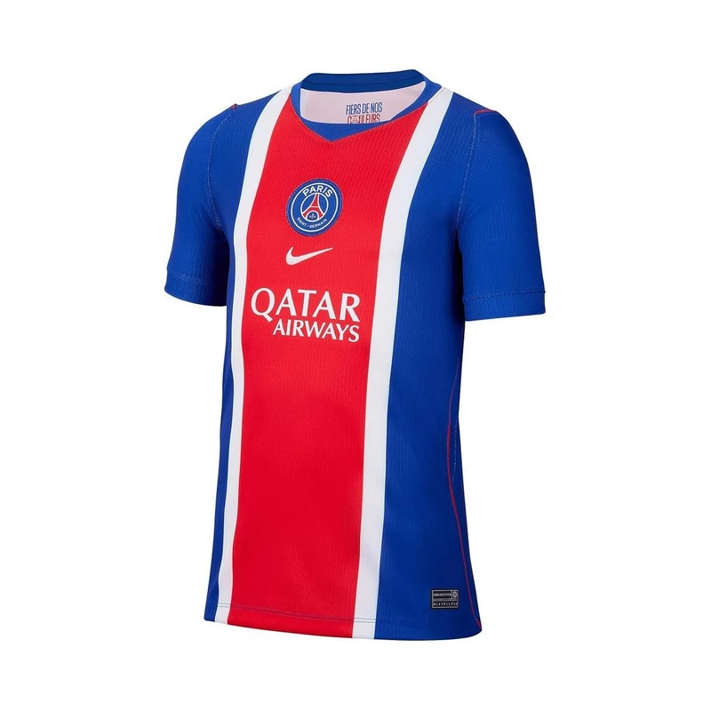 Nike Kids PSG Dri-Fit SS Stadium Home Jersey, Old Royal/White/University Red, 7/8 Years