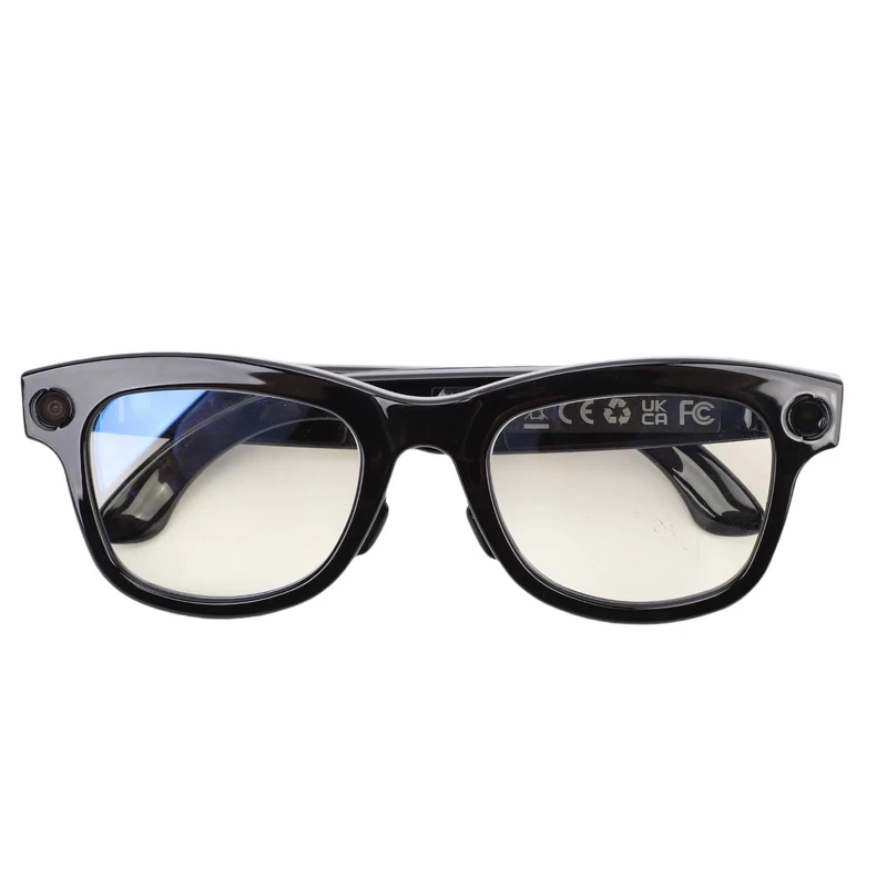 HELEVIA Smart Glasses, AI Translator Spectacles, Multifunctional 8MP Camera Bluetooth Calls Music Glasses, Photography Object Recognition, for ChatGPT (Anti Blue Lights)