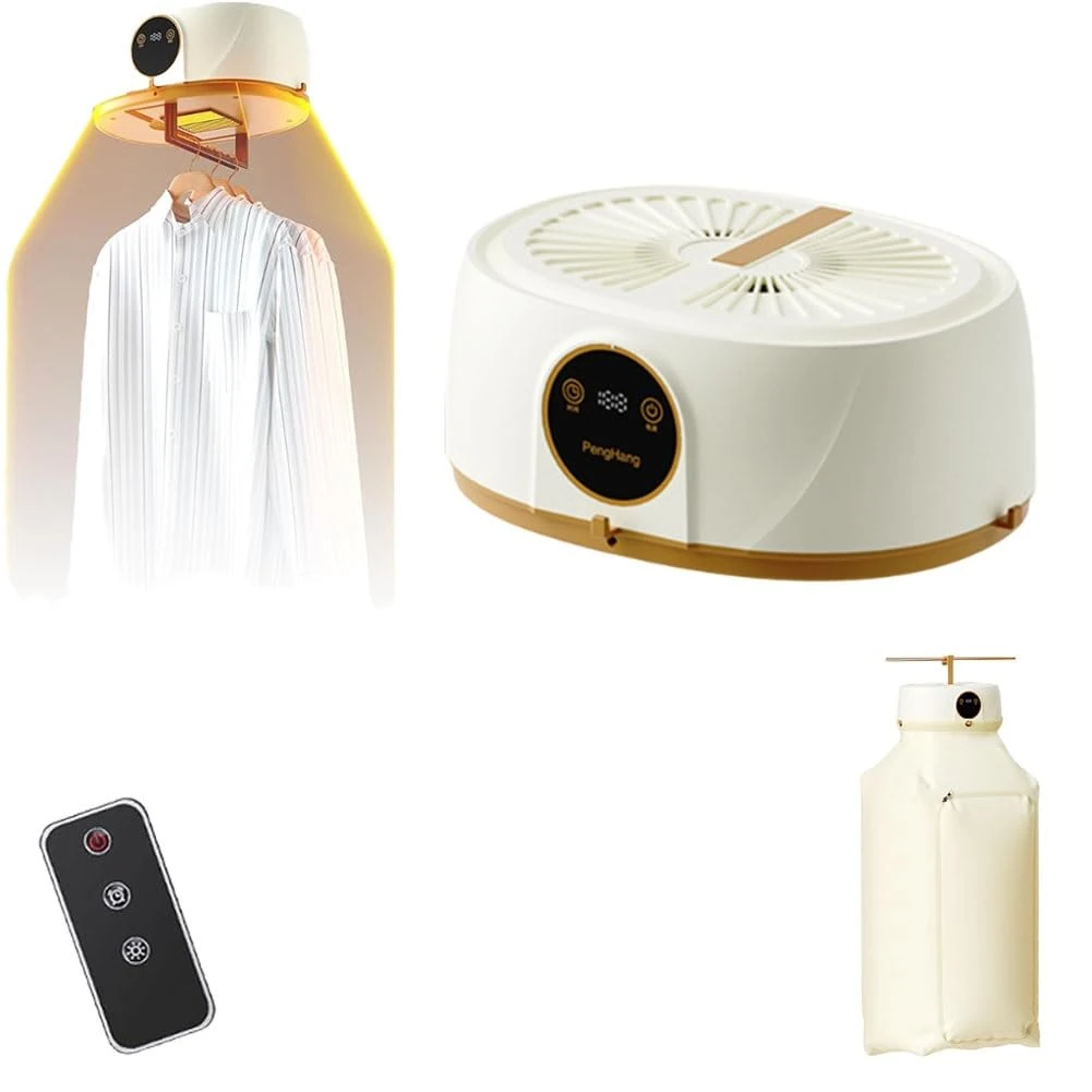 Aironix Ironing Machine, Scanovuss Steam, Automatic Portable Clothes Dryer, Upgraded Wireless Vertical Steam Iron with Remote Control for Apartment, Travel - User Manual Included