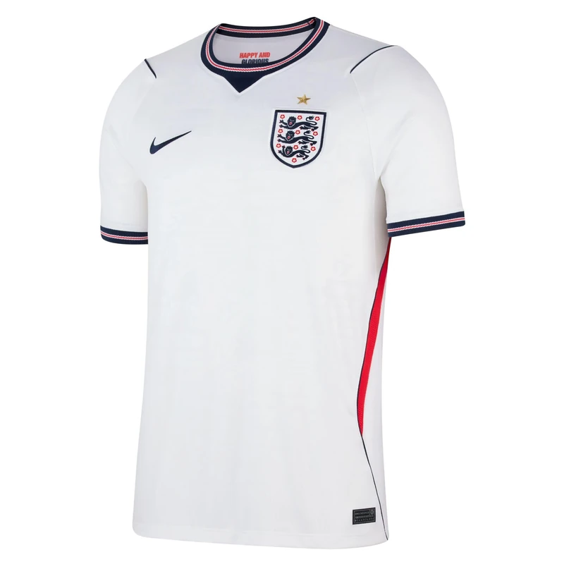 Nike Men's ENT Dri-Fit SS Stadium Home Jersey, White/Speed Red/Obsidian/Obsid, XXL