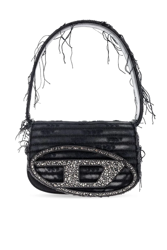 Diesel 1DR Shoulder Bag, Unisex Adult Bag, Black, Medium
