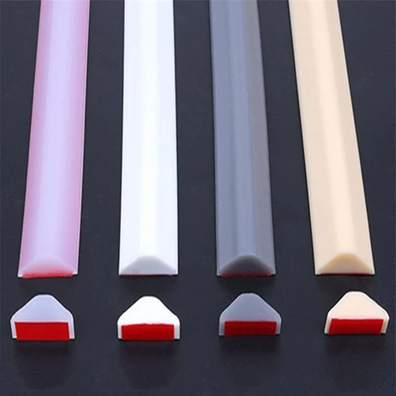 Collapsible Silicone Shower Barrier Water Dam - Waterproof Floor Seal for Bathroom Threshold Splash Guard Durable Sealing Strip for Wet Rooms