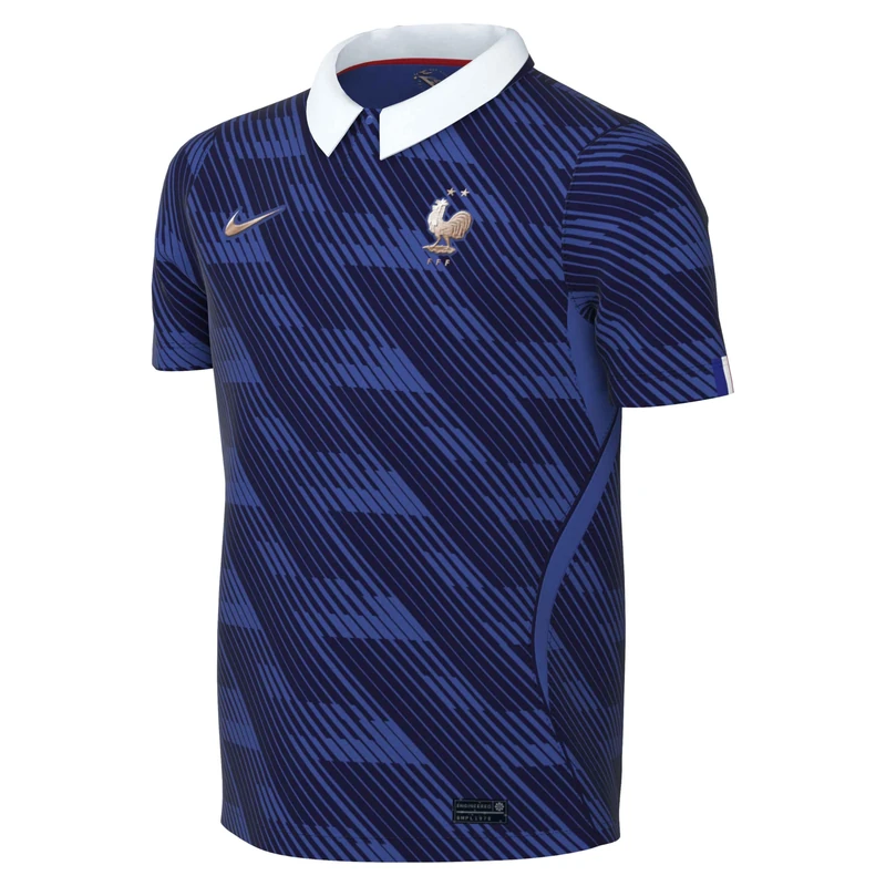 Nike Kids FFF Dri-Fit SS Stadium Home Jersey, Game Royal/Metallic Copper, 7/8 Years