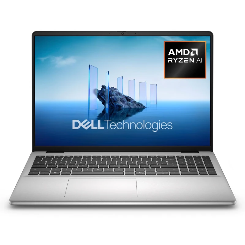 Dell 16 Laptop DC16256 Copilot+ PC 16-Inch 2K (1920x1200), AMD Ryzen AI 7 350, AMD Radeon Graphics, 32GB DDR5 RAM, 1TB SSD, Windows 11 Home, Fingerprint Reader, UK Qwerty Backlit Keyboard, Silver