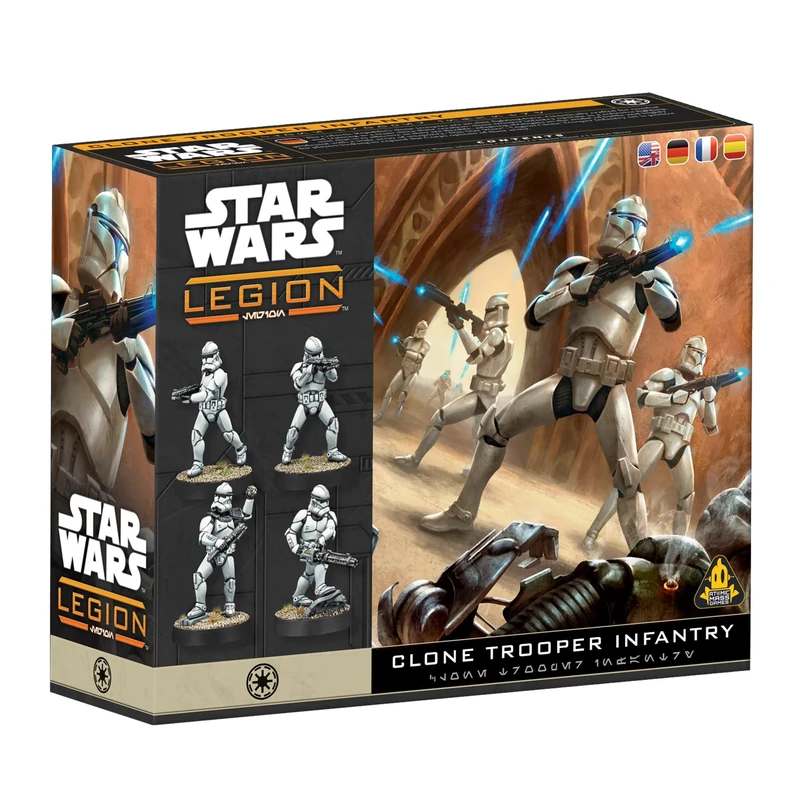 Asmodee | Star Wars: Legion - Clone Troopers Infantry | Miniature Board Game | Ages 14+ | 2 Players | 90+ Minutes Playing Time