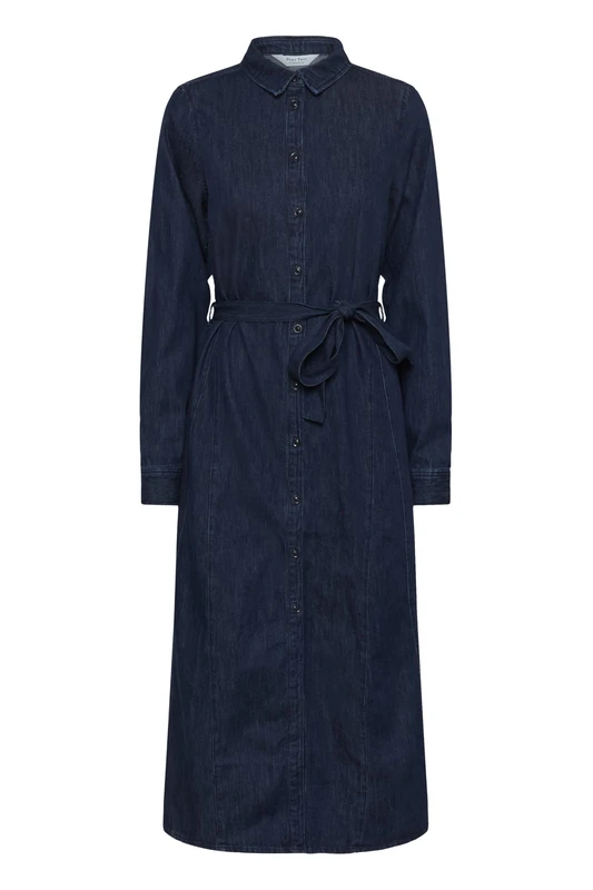 Part Two Women's Esilyaspw Casual Dress, Rinse Blue Denim, 14