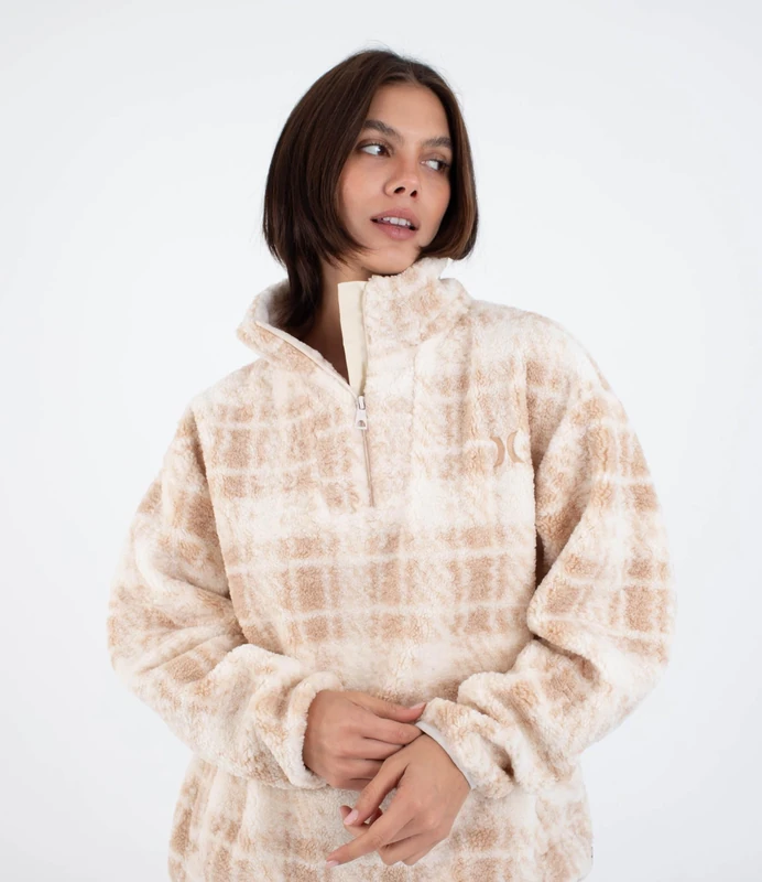 Sweatshirt women - Laneway high pile, Pearl Ivory, M