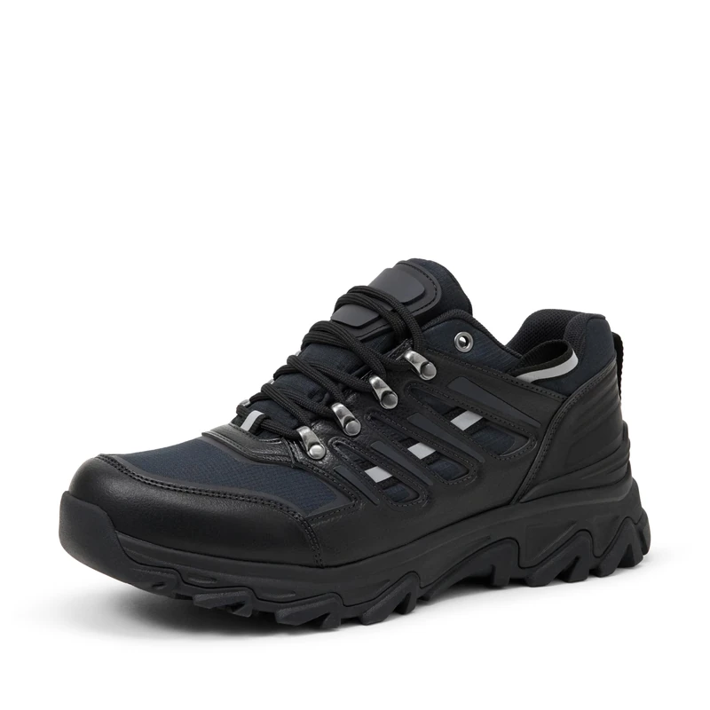Amazon Essentials Men's Waterproof Hiking Shoes, Black, 6.5 UK