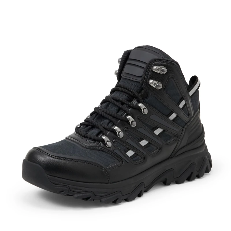 Amazon Essentials Men's Waterproof Hiking Boots, Black, 9.5 UK