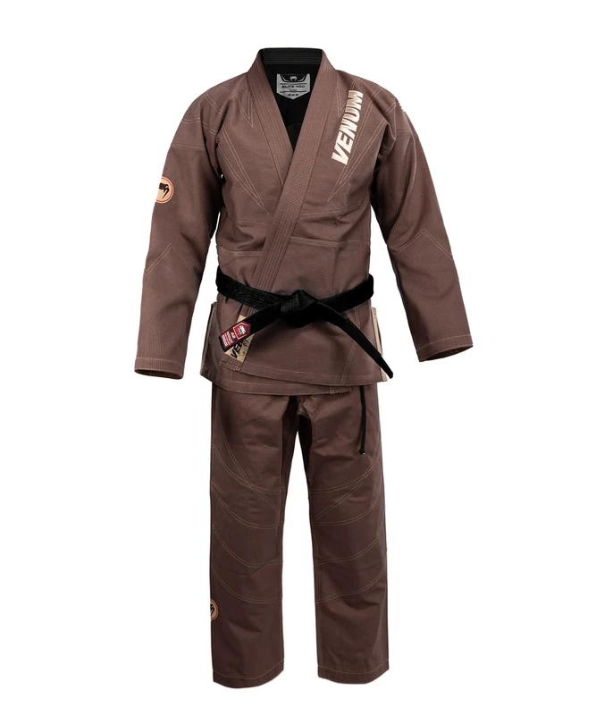 Venum Mens Kimono De Jjb Elite 5.0 (450 Gsm) BJJ Gi, Chocolate Brown, 4 Years EU