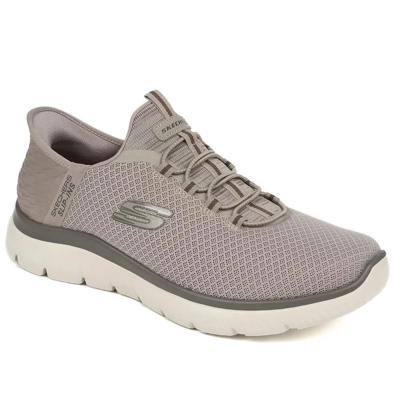 Skechers Men's Summits High Range Trainers, Taupe, 12 UK Wide
