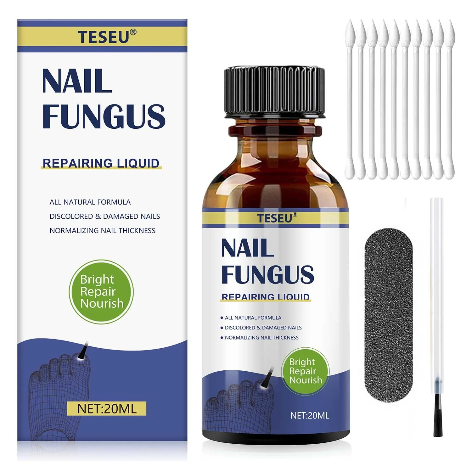 Fungal Nail Treatment For Toenails Extra Strong, Nail Fungus Treatment For Toenail & Finger, Protects Thick, Broken, And Discolored Nails, Restoring Healthy Nails - blue