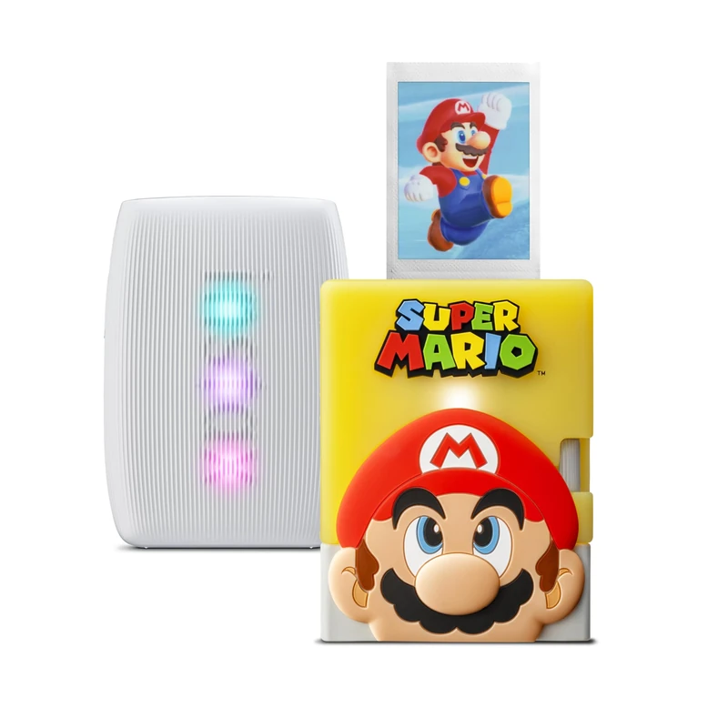 INSTAX mini Link 3 instant photo printer limited edition, with a Super Mario Block design silicone case, unique and fully customisable app (mini film sold separately)