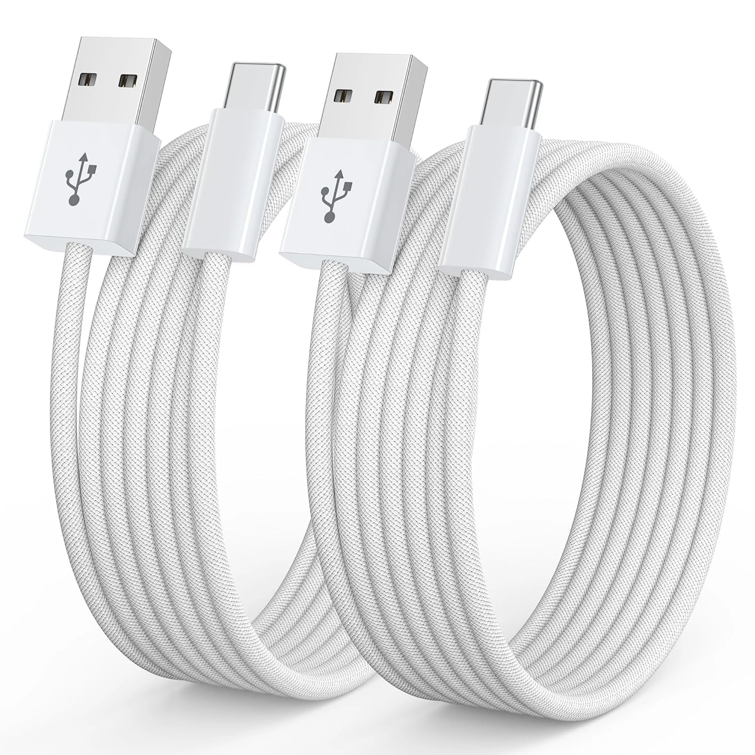 USB C Charger Cable 2Pack 3FT/1M Type C Cable Fast Charging, USB A to USB-C Phone Charger Cable for iPhone 16 15 Pro, Samsung Galaxy S25 S24 S23 S22 S21 Note 10 9 8