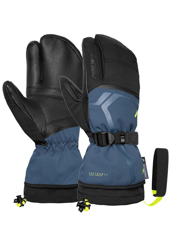 Reusch Down Spirit Gore-Tex Lobster Extra Warm, Waterproof, Windproof and Breathable Unisex 3-Finger Gloves, Winter Gloves, Ski Gloves for Men and Women