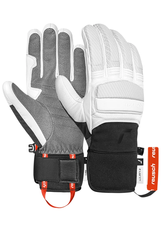 Reusch Alpine Master Unisex Ski Gloves - Water-Repellent & Windproof Winter Gloves with Goatskin, Ankle & Finger Padding, Warm, Breathable, Robust