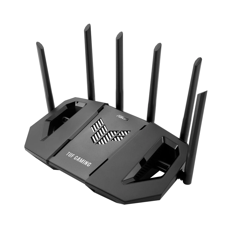 ASUS TUF Gaming BE9400 Tri Band WiFi 7 (802.11be) Extendable Gaming Router, Quad 2.5G ports, 3-step Port Forwarding, Smart Home Master, AiMesh support, and AiProtection for Network Security