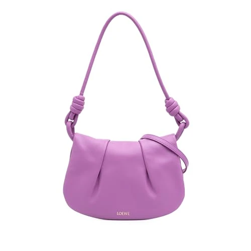 LOEWE Pre-Loved Shiny Calfskin Paseo Satchel Handbag