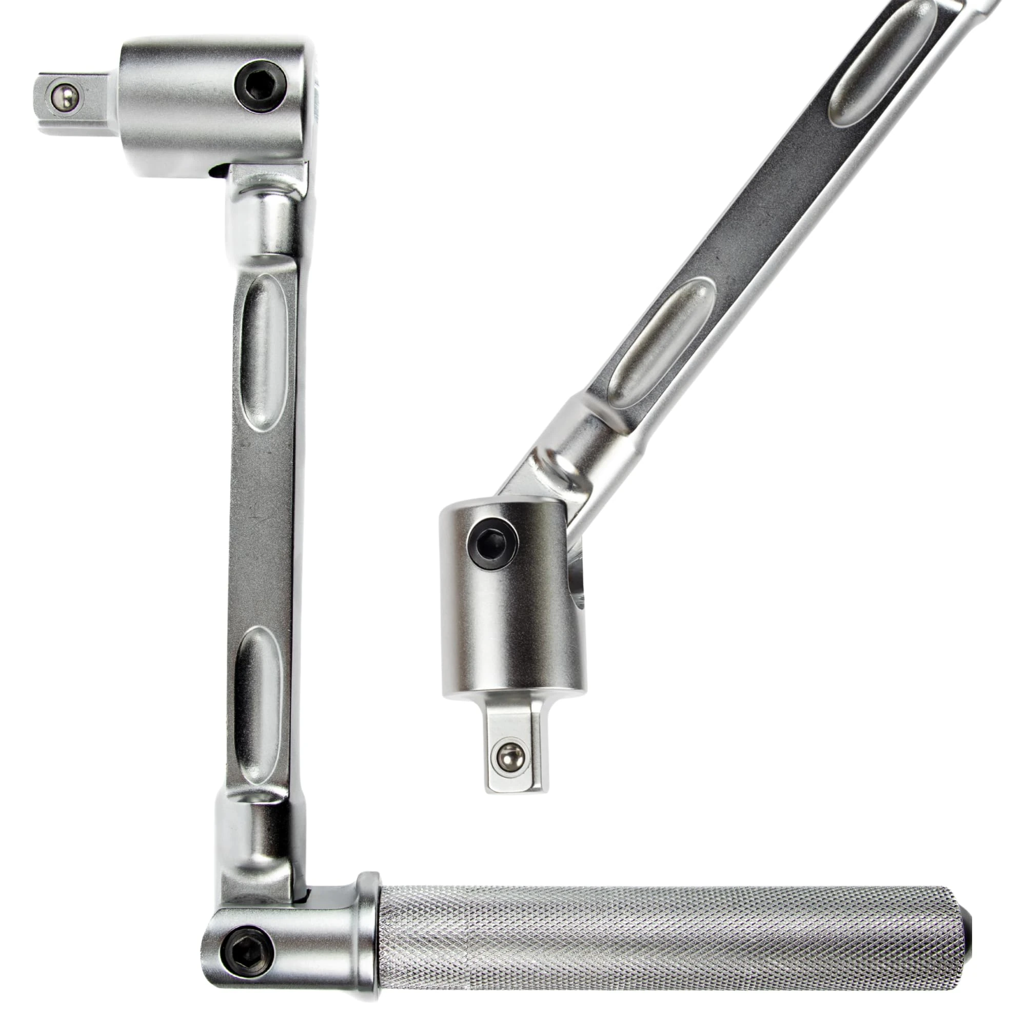 C.K Tools 1/2" Breaker Bar, Unique Double-Articulating Flexi Bar, 2 Pivots for Access & Torque, 390mm C45 Steel, Chrome Vanadium Head, Knurled Grip for Wheel Nuts, Automotive, Workshop & MRO, CK T4604