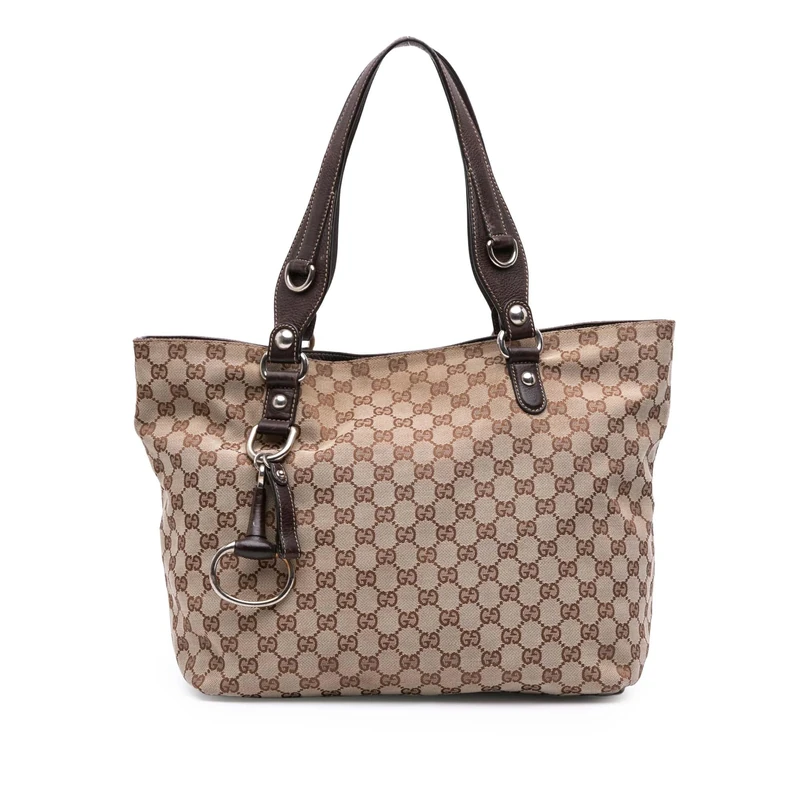Gucci Pre-Loved GG Canvas Icon Bit Tote