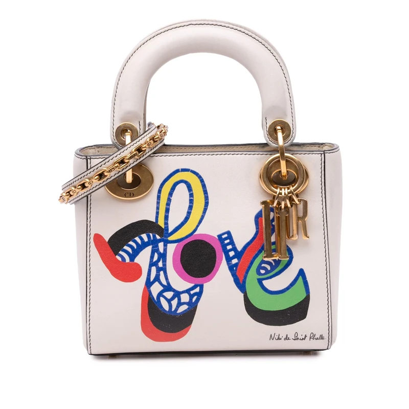 Dior Pre-Loved Niki De Saint Phalle Mini Calfskin Love Lady Handbag