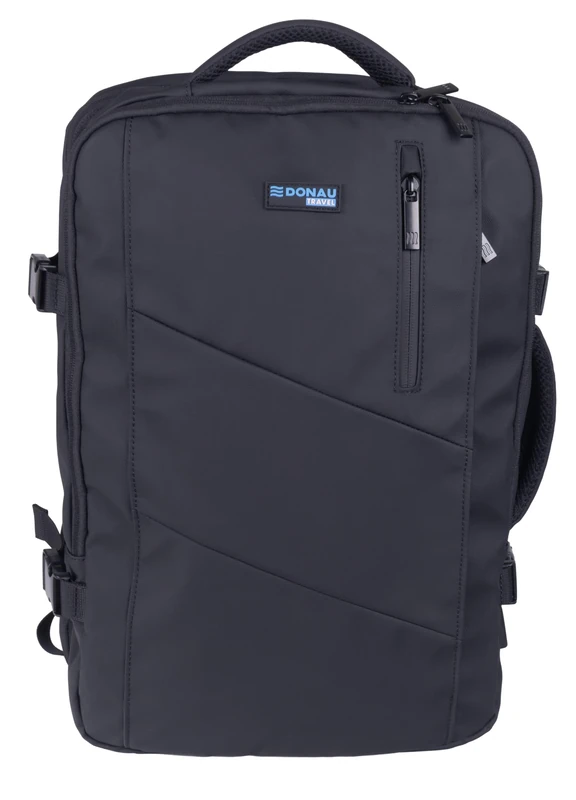 DONAU TRAVEL Unisex's Prague Laptop Backpack, Black, Medium