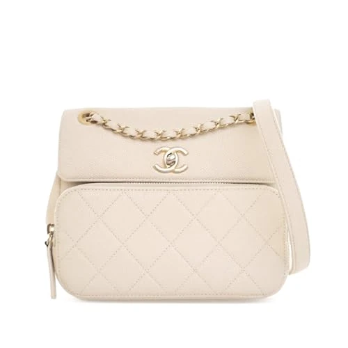Chanel Pre-Loved Caviar Business Affinity Messenger Flap Crossbody Bag