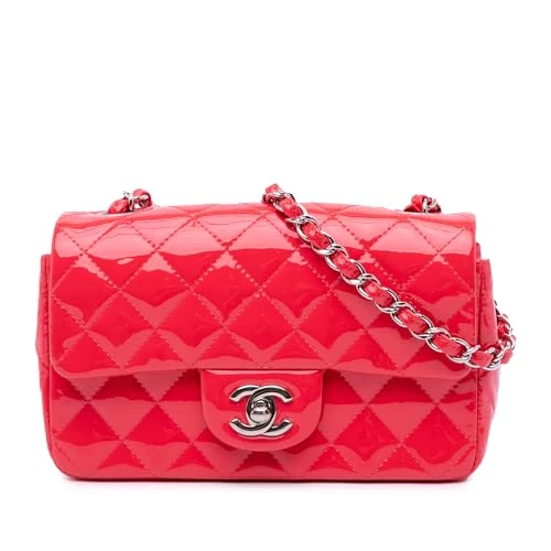 Chanel Pre-Loved Mini Rectangular Classic Patent Single Flap