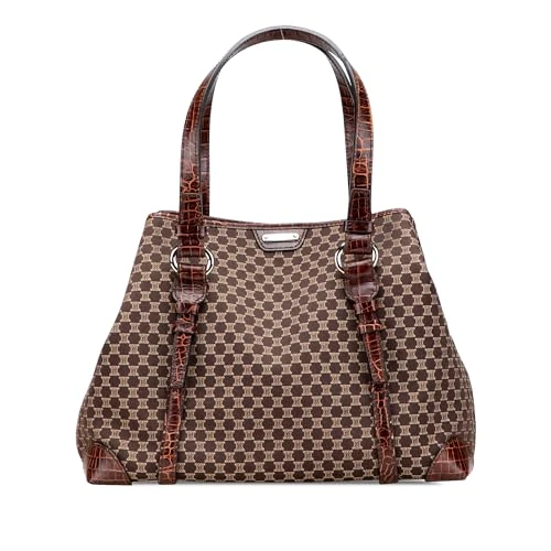 Celine Pre-Loved Macadam Canvas Tote Bag