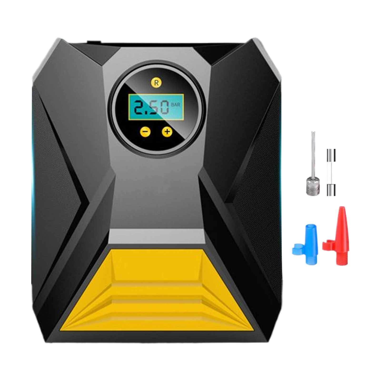 Air Pump, Cordless Tire Inflator Portable Air Compressor, 12v Electric Digital Display Pressure Gauge Cordless for Truck Car Motorcycle Bike Bicycle Wheel Balls