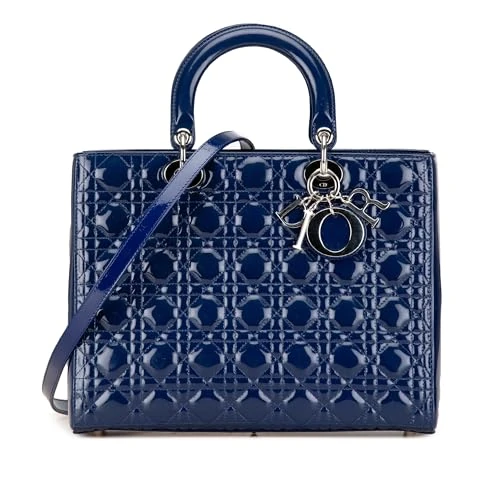 Dior Pre-Loved Large Patent Cannage Lady
