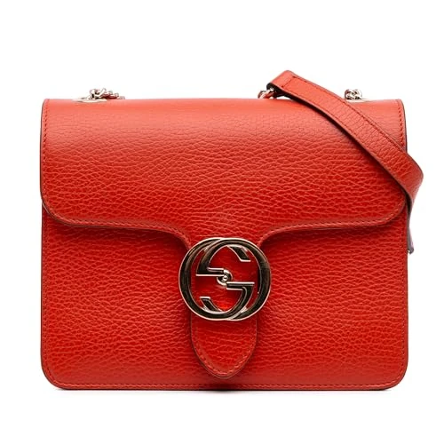 Gucci Pre-Loved Small Dollar Calfskin Interlocking G Crossbody Bag