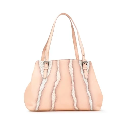Bottega Veneta Pre-Loved Medium Nappa Intrecciato Glimmer Tote Bag