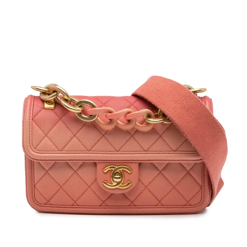 Chanel Small Quilted Caviar Sunset On The Sea Flap Handbag - Image 1