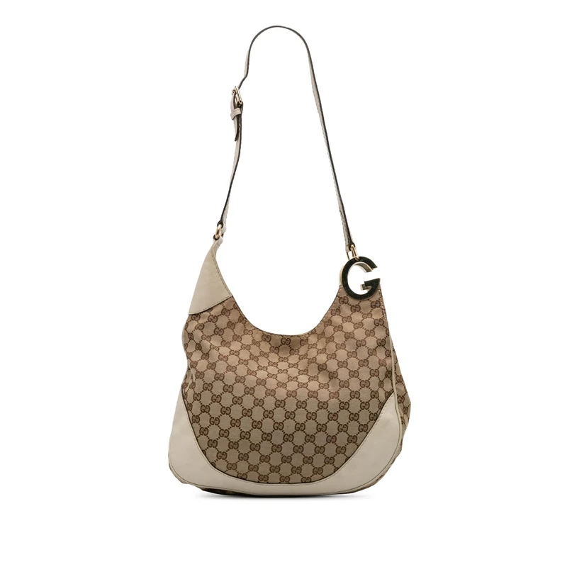 Gucci Pre-Loved GG Canvas Charlotte Crossbody Bag