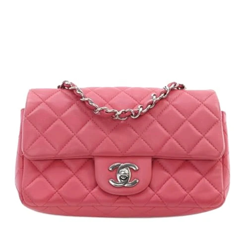 Chanel Pre-Loved Mini Rectangular Classic Lambskin Single Flap Crossbody Bag