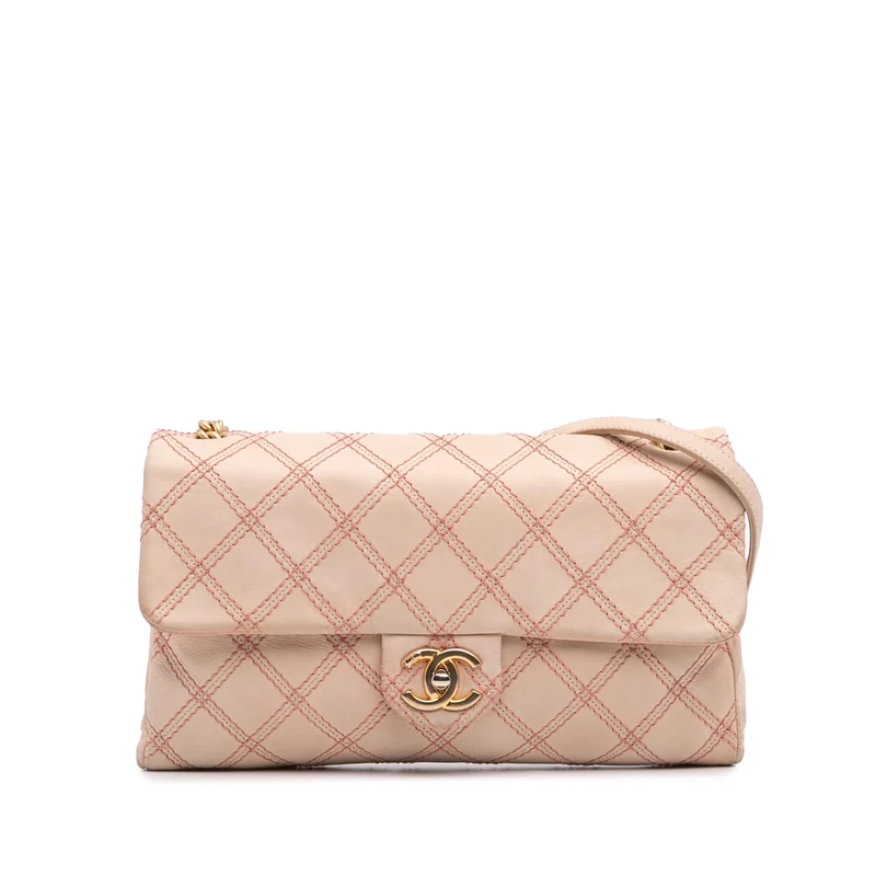Chanel Pre-Loved Jumbo Quilted Calfskin Triple Stitched Flap Crossbody Bag