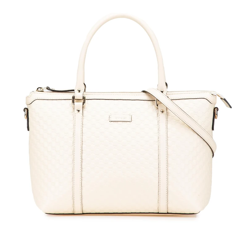 Gucci Microguccissima Joy Satchel - White Calf Leather