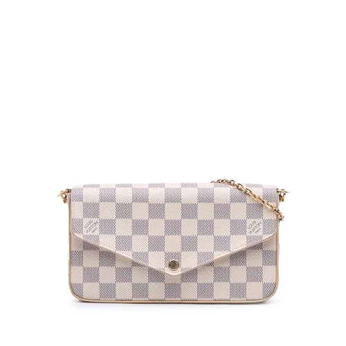 Louis Vuitton Pre-Loved Damier Azur Pochette Felicie Crossbody Bag