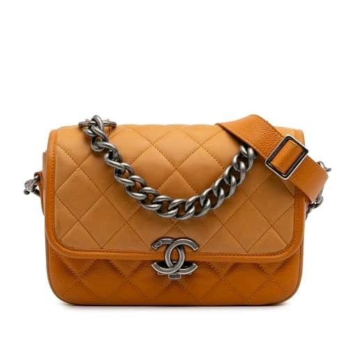 Chanel Pre-Loved Small Quilted Iridescent Calfskin And Caviar Daily Carry Flap Handbag